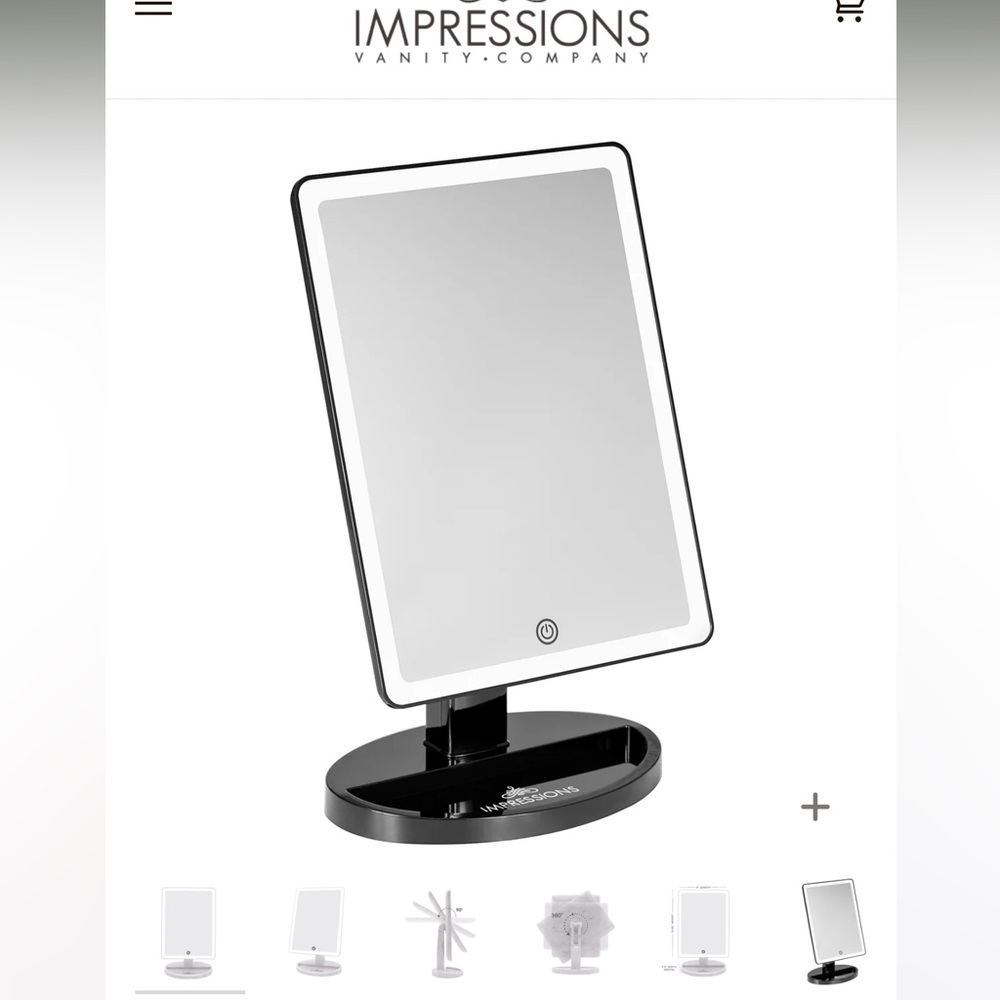Impressions Vanity LED rechargeable mirror